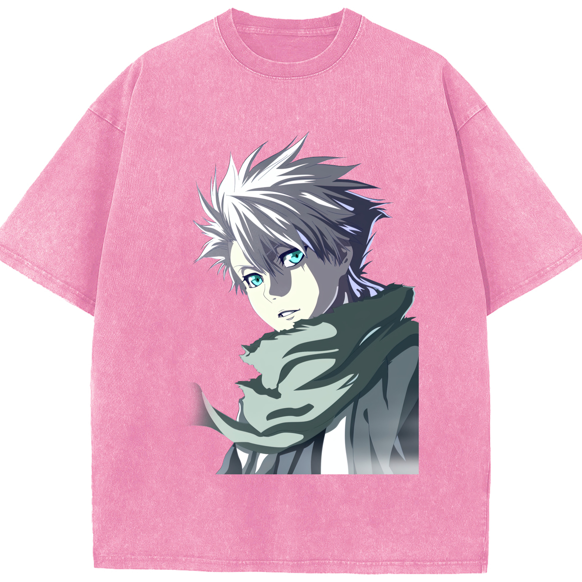 （画像用） ブリーチ 日番谷冬獅郎（ひつがや とうしろう） BLEACH Hitsugaya Toushirou 綿100% ヴィンテージ風 半袖Tシャツ（フロントプリント）